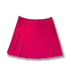 HOT PINK PLEATED SKIRT